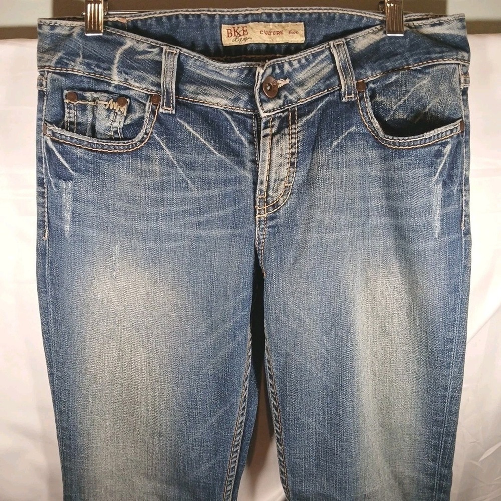 BKE Culture Womens Bootcut Jeans Blue Denim Medium Wash Size 30x31.5 - Picture 4 of 16